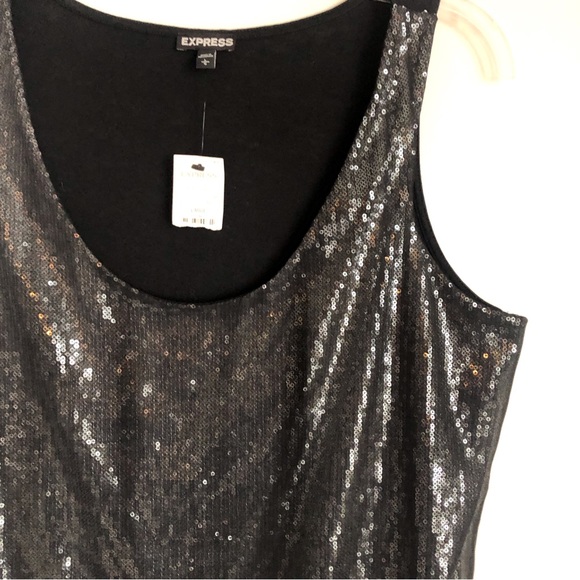 Express Sequin Tank Top Large - Picture 8 of 12